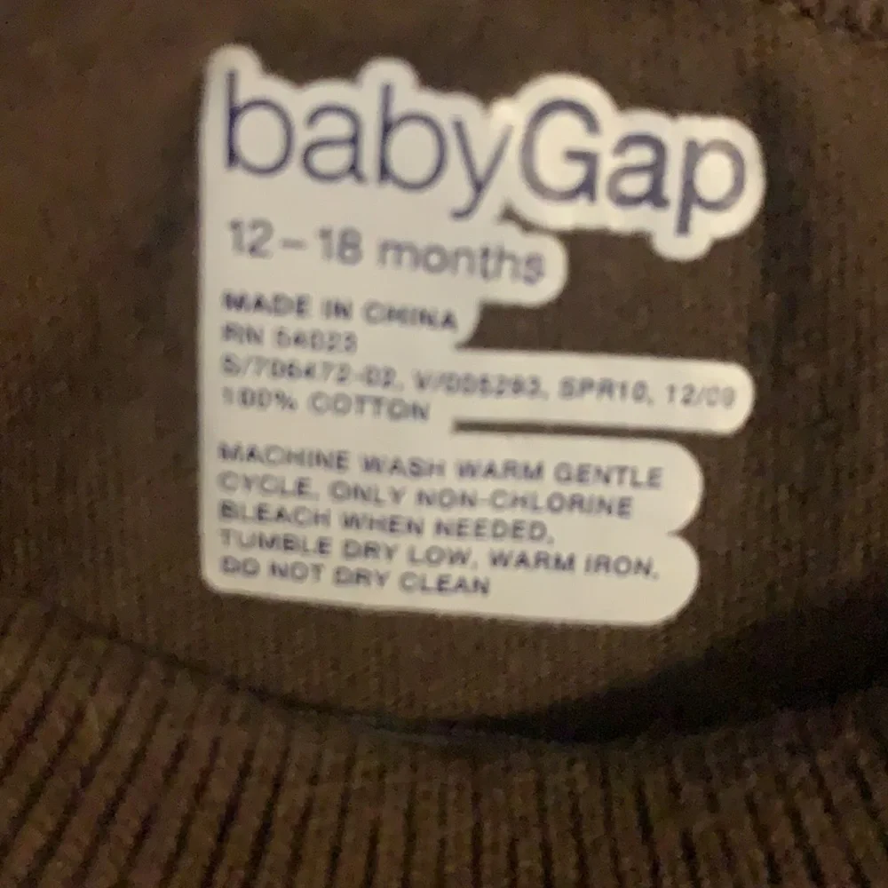 Baby Gap Striped Crewneck short sleeve T-shirt baby boy 12-18 months brown